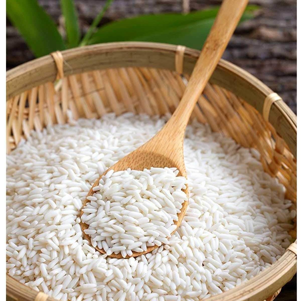 Gạo- nguyên liệu chính của bánh tét